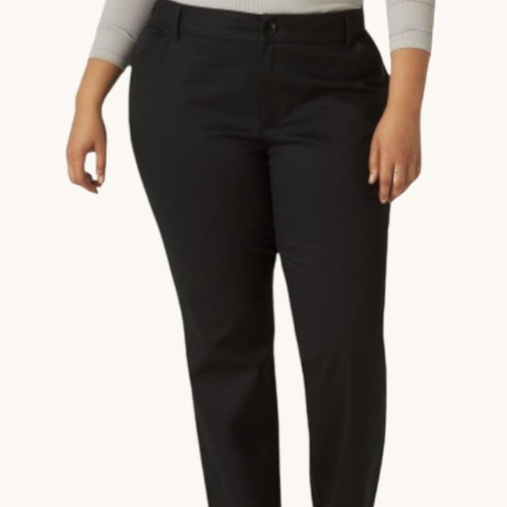 Women's Lee Wrinkle-Free Relaxed Fit Straight-Leg Pants - NWT 26W